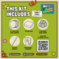 Buy a DIY Needle Felting Coaster Kit with premium wool, felting needle and foam pad. Ideal beginner craft kit to make beautiful handmade coasters by Tuft Egypt.