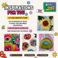 Buy a DIY Needle Felting Coaster Kit with premium wool, felting needle and foam pad. Ideal beginner craft kit to make beautiful handmade coasters by Tuft Egypt.