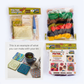 Buy a DIY Needle Felting Coaster Kit with premium wool, felting needle and foam pad. Ideal beginner craft kit to make beautiful handmade coasters by Tuft Egypt.