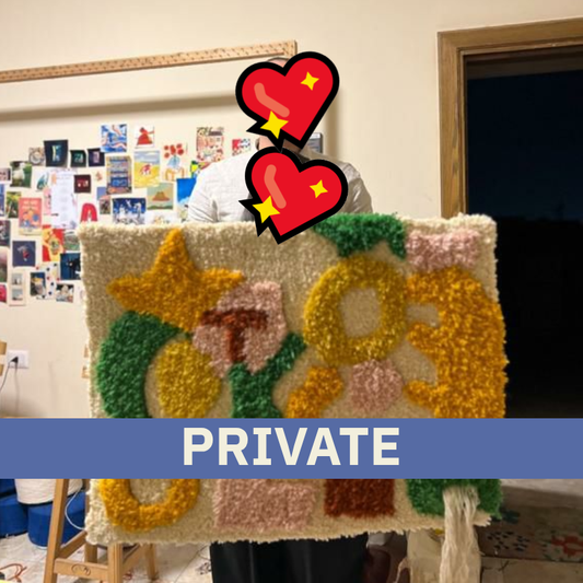 (50*65cm) DOOR MAT 3-Day PRIVATE TUFT Workshop - EGYPT (FULL EXPERIENCE)